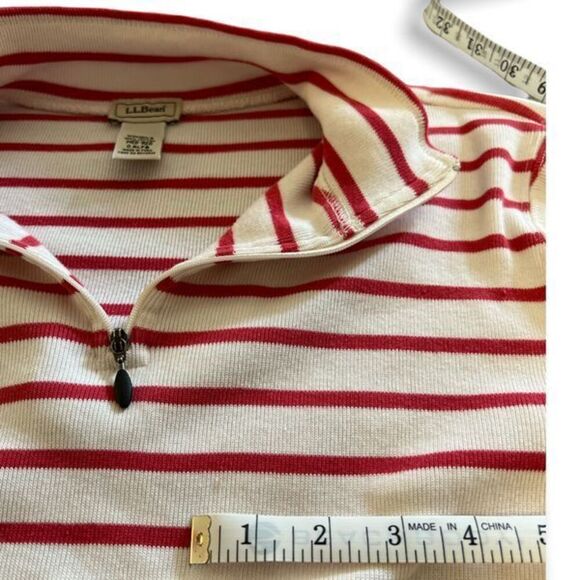 LL Bean Women’s 1/4 Zip Long Sleeve Shirt - Size Medium | READ - Picture 8 of 12